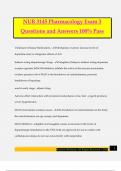 NUR 3145 Bundled Exams Questions and Answers 100&percnt; Pass Guaranteed&period;