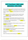 AHIT Final Exam &vert; Q&A Latest 2024&sol;2025 &vert; 100&percnt; PASS