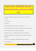 Study Guide &ndash; FLHD 2400 - Exam &num;2 - Section 4 Questions and Answers 100&percnt; Pass