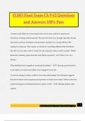 FLHD Final Exam Ch 9-12 Questions and Answers 100&percnt; Pass