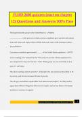 FLHD 2400 quizzes &lpar;start on chapter 12&rpar; Questions and Answers 100&percnt; Pass