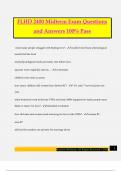 FLHD 2400 Midterm Exam Questions and Answers 100&percnt; Pass