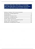Complete&semi; WGU C961&vert; WGU Ethics In Technology - C961&vert; C961 WGU Ethics In Technology&vert; Actual Exams Questions 2025 With Verified Answers&vert; Grade A&plus;