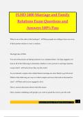 FLHD 2400 Marriage and Family Relations Exam Questions and Answers 100&percnt; Pass