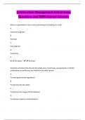Construction Management Actual exam Questions and 100&percnt; Correct Answers