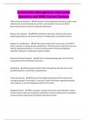 Construction Management exam prep- Questions and 100&percnt; Correct Answers