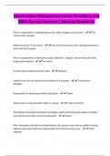 Construction Management exam- Questions and 100&percnt; Correct Answers &vert; Already Graded A&plus;