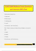 FLHD 2400 Midterm Exam Questions and Answers 100&percnt; Pass