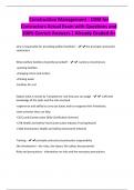 Construction Management - CDM for Contractors Actual Exam with Questions and 100&percnt; Correct Answers &vert; Already Graded A&plus;