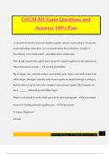 GSCM 201 Exam Questions and Answers 100&percnt; Pass