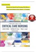 Test Bank for Priorities in Critical Care Nursing&comma; 9th Edition Linda D&period; Urden&comma; Kathleen M&period; Stacy