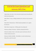 GSCM 201 Exam Questions and Answers 100&percnt; Pass