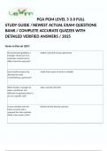 PGA PGM LEVEL 3 3&period;0 FULL STUDY GUIDE &sol; NEWEST ACTUAL EXAM QUESTIONS BANK &sol; COMPLETE ACCURATE QUIZZES WITH DETAILED VERIFIED ANSWERS &sol; 2025