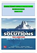 Solution Manual For Louwers&comma; Auditing and Assurance Services 9th Edition&comma;by Louwers all 12 chapters covered and verified ISBN&colon;9781260703733 &sol;GET IT 100&percnt; ACCURATE&excl;&lpar;Graded A&plus;&rpar;