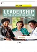 Test Bank Leadership and Nursing Care Management&comma; 6th Edition by Diane Huber&comma; M&period; Lindell Joseph - All Chapters&lpar;1- 27&rpar;A&plus; ULTIMATE GUIDE 2025 - 2026 update
