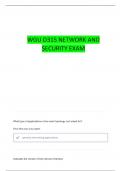 WGU D315 Network and Security  Foundations&semi; PA and OA set EXAM