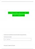 WGU D315 NETWORK AND SECURITY FOUNDATIONS QUESTIONS WITH 100&percnt; CORRECT ANSWERS