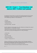 ADN 110 - Exam 1 &ndash; Yoost Questions And Answers 100&percnt; Verified And Updated&period;