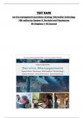 Test bank for service management operations strategy information technology  10th edition by Sanjeev K&period; Bordoloi and Fitzsimmons  All Chapters 1-16 Covered