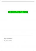 GROSS ANATOMY QUIZ 1 LECTURE 1 QUESTIONS WITH 100&percnt; CORRECT ANSWERS
