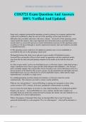 COS3721 Exam Questions And Answers 100&percnt; Verified And Updated&period;