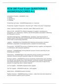SCM 300 Final Exam QUESTIONS & ANSWERS&lpar;SCORED A&plus;&rpar;