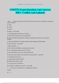 COS3721 Exam Questions And Answers 100&percnt; Verified And Updated&period;