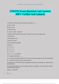 COS3721 Exam Questions And Answers 100&percnt; Verified And Updated&period;