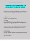 CPIA Study Cards Exam Questions And Answers 100&percnt; Verified And Updated