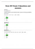 Econ 261 Exam 3 question and answers graded A&plus; &vert; Latest Update 2024&sol;2025&period; 