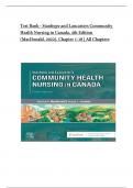 Test Bank - Stanhope and Lancasters Community Health Nursing in Canada&comma; 4th Edition &lpar;MacDonald&comma; 2022&rpar;&comma; Chapter 1-18 &vert; All Chapters
