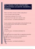 PECT Module 2 PreK-4 EXAM 2025 &vert;GUARANTEED ACCURATE ANSWERS &vert;VERIFIED
