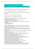 ABQAURP EXAM CORRECT QUESTIONS & ANSWERS &lpar;RATED A&plus;&rpar;