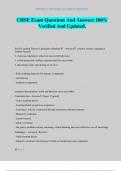 CHSE Exam Questions And Answers 100&percnt; Verified And Updated