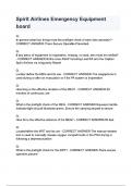 Spirit Airlines Emergency Equipment board Questions & Answers with 100&percnt; Correct Answers &vert; Verified &vert; Latest Update&period;