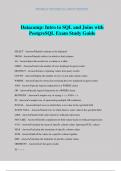 Datacamp&colon; Intro to SQL and Joins with PostgreSQL Exam Study Guide