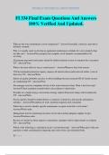 FI 334 Final Exam Questions And Answers 100&percnt; Verified And Updated&period;