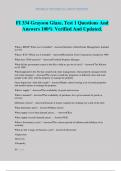 FI 334 Grayson Glaze&comma; Test 1 Questions And Answers 100&percnt; Verified And Updated&period;