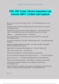 GEL 109&colon; Exam 1 Review Questions And Answers 100&percnt; Verified And Updated&period;