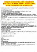 M-100 THE ESSENTIALS OF COMMUNITY ASSOCIATION MANAGEMENT VERIFIED AND UPDATED LATEST TOP SCORE &vert;2025&vert;