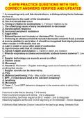 C-EFM PRACTICE QUESTIONS WITH 100&percnt; CORRECT ANSWERS VERIFIED AND UPDATED