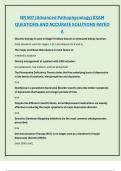 NR 507 &lpar;Advanced Pathophysiology&rpar; EXAM  QUESTIONS AND ACCURATE SOLUTIONS RATED  A