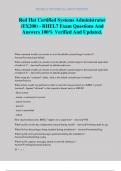 Red Hat Certified Systems Administrator &lpar;EX200&rpar; - RHEL7 Exam Questions And Answers 100&percnt; Verified And Updated&period;