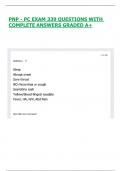 PNP - PC EXAM 339 QUESTIONS WITH COMPLETE ANSWERS GRADED A&plus;
