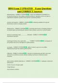 IBM  Bundled Exam Questions and CORRECT Answers