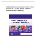 TEST BANK Oral Pathology for the Dental Hygienist &lpar;8TH Edition&rpar; by Olga A&period; C&period; Ibsen & Scott Peters Full Guide LATEST