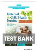 TESTBANK FOR MATERNAL AND CHILD HEALTH NURSING 8 TH EDITION