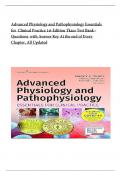 Advanced Physiology and Pathophysiology Essentials for Clinical Practice 1st Edition Tkacs Test Bank &vert; Complete Guide