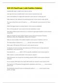 KIN 335 Final Exam &vert;&vert; with Faultless Solutions&period;