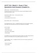 ACCT 211&colon; Week 6 - Exam 3 Test Questions And Answers Graded A&plus;&period;